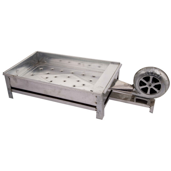 波斯 Mangal 便携木炭烤架，带手动风扇 – 户外烹饪