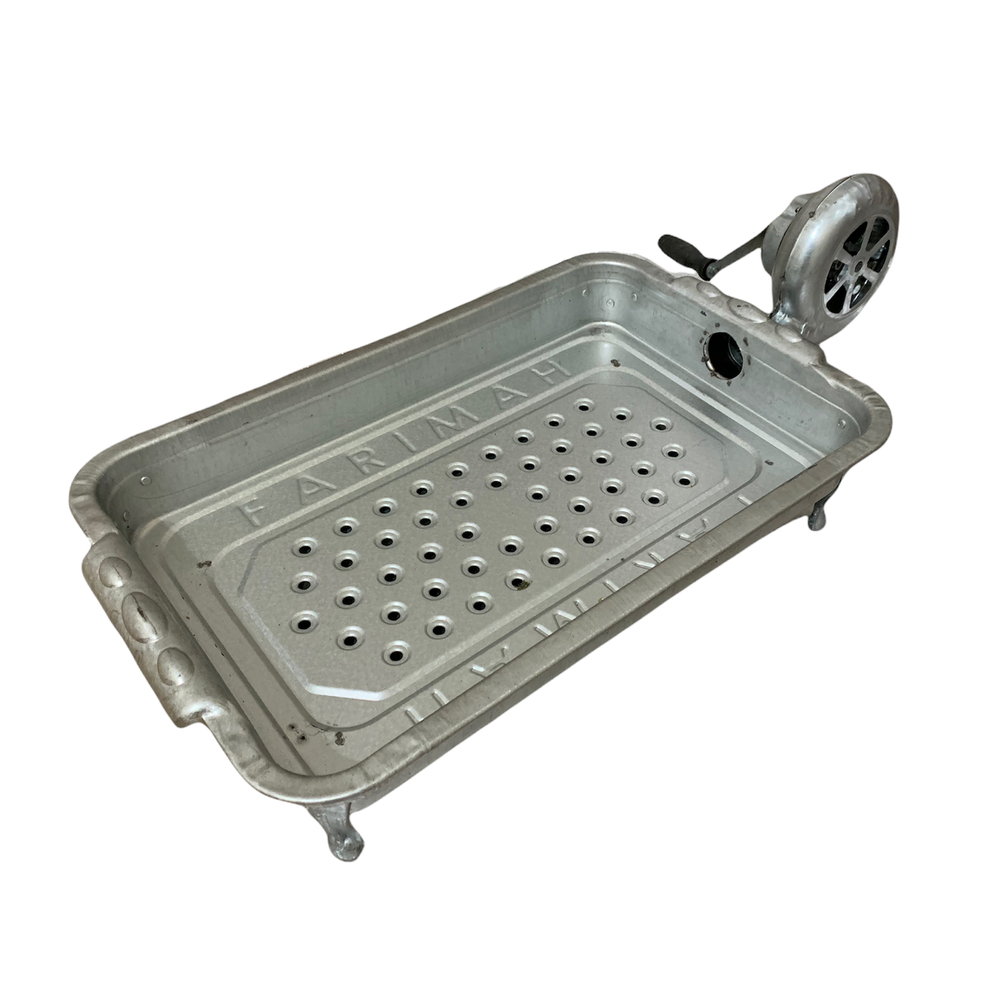 Main image of 波斯 Mangal 便携木炭烤架，带手动风扇 – 户外理想选择