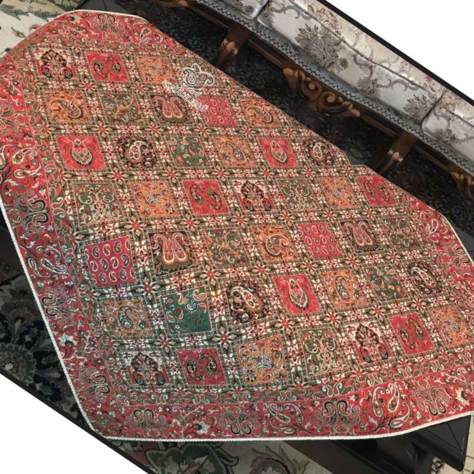 Main image of 奢华优雅波斯特尔梅桌布 – 佩斯利图案