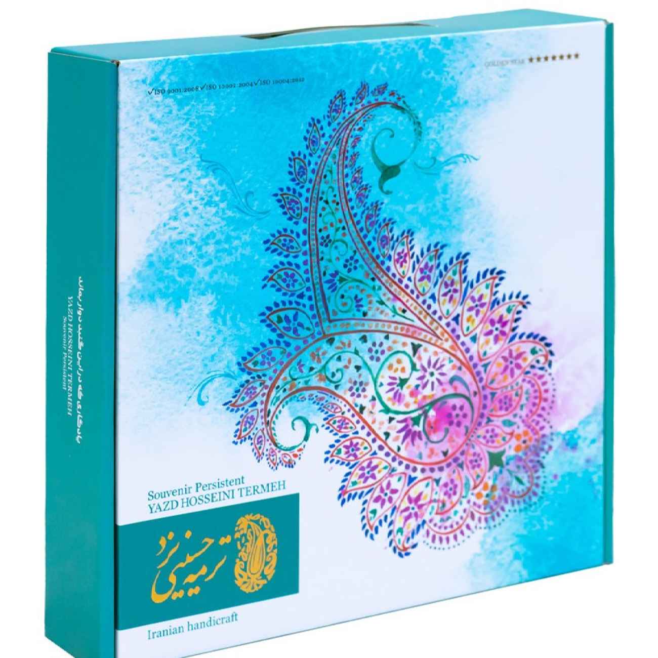 奢华波斯特尔梅桌布 – 花卉佩斯利图案