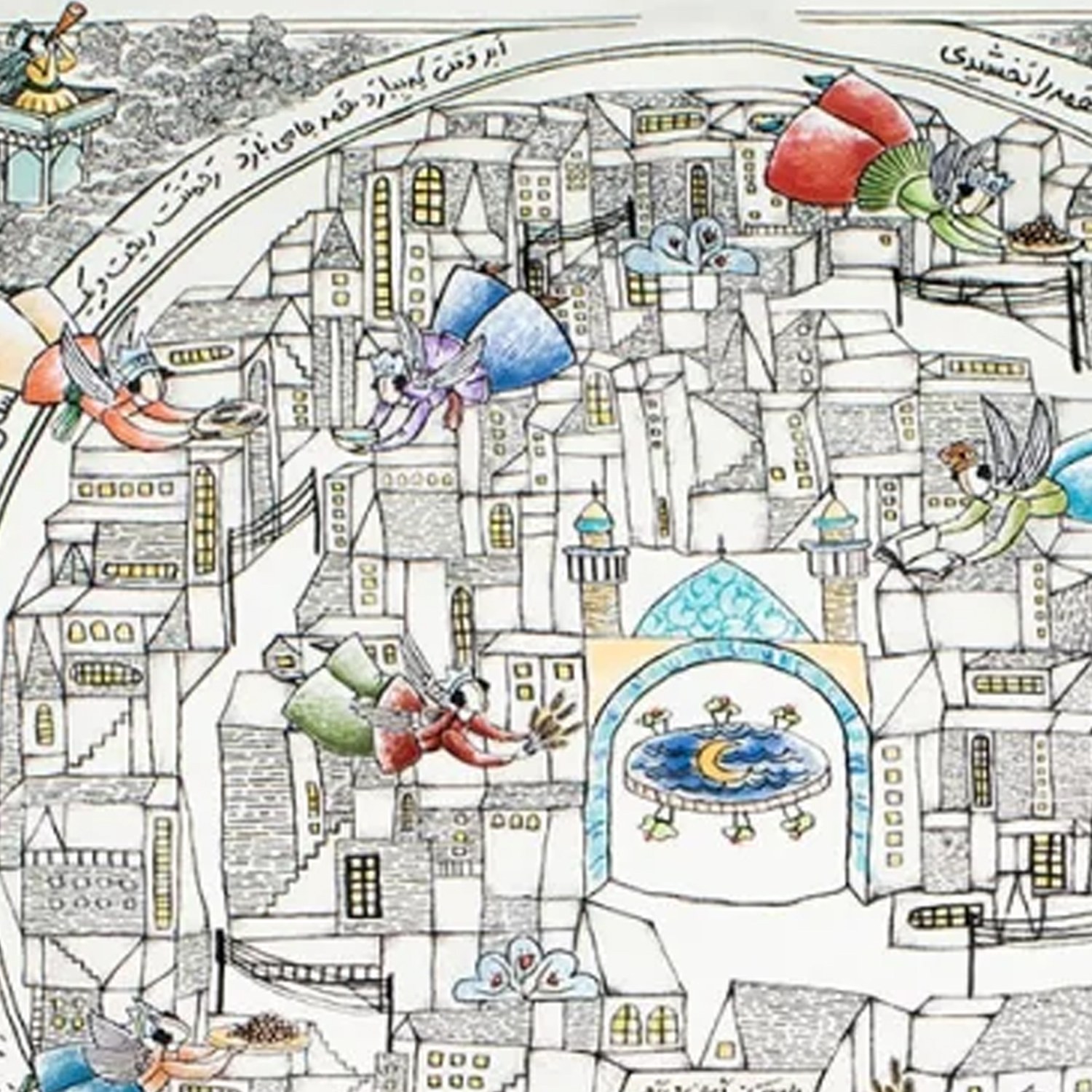 斋月伊斯兰桌布——传统图案,适用于开斋与开斋节家居装饰