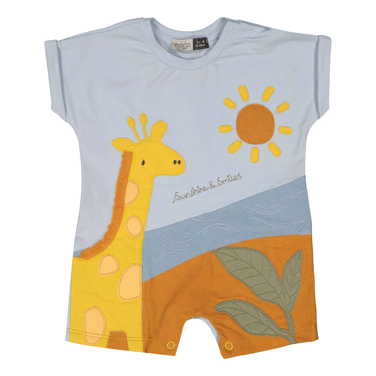 Main image of 时尚婴儿短袖连体衣 – 舒适透气