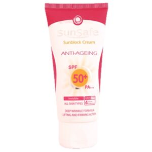 Sunsafe 抗老化无色防晒霜 SPF50 适合所有肤质 50 毫升