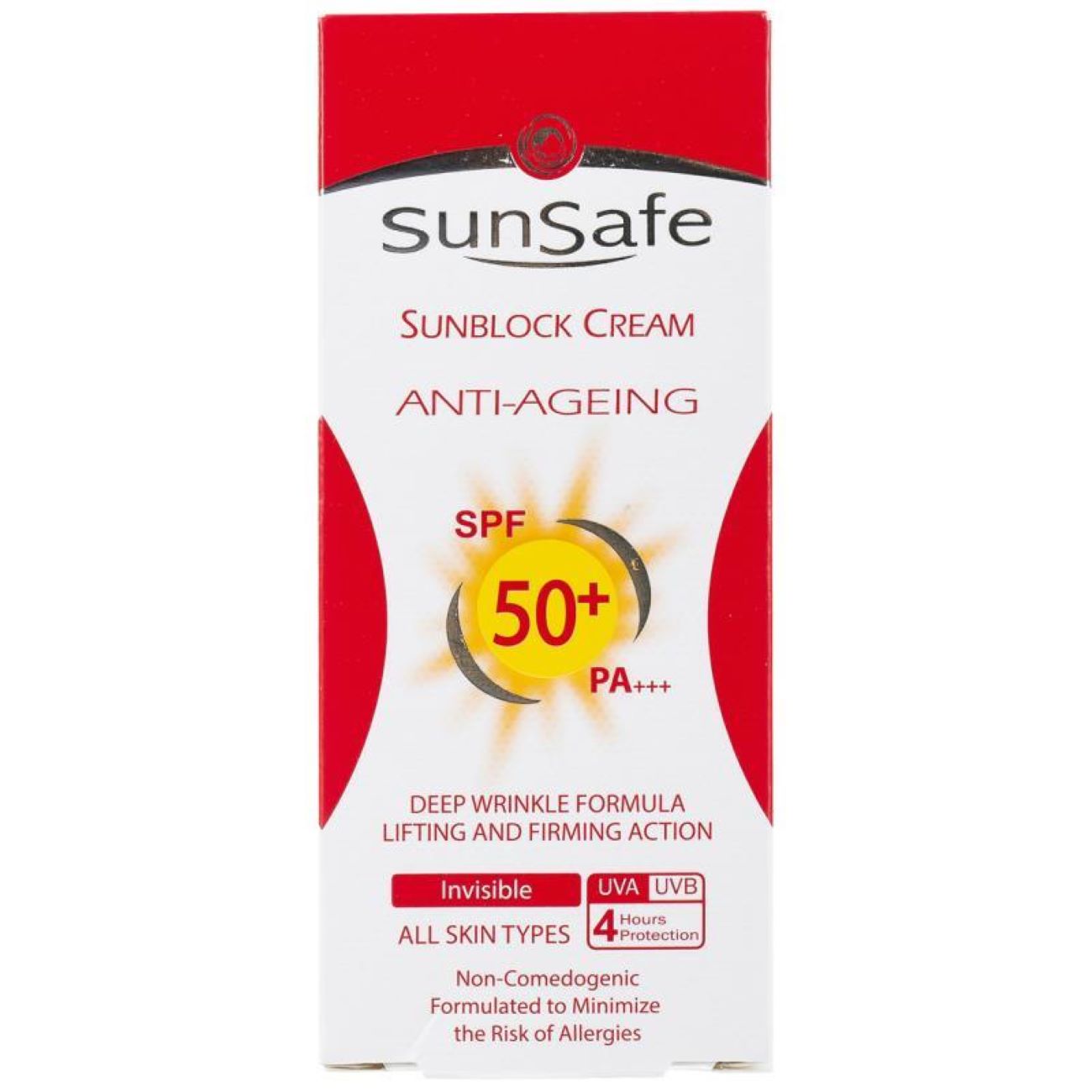 Sunsafe 抗老化无色防晒霜 SPF50 适合所有肤质 50 毫升