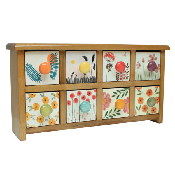 抽屉式茶叶收纳盒 – 木质结构