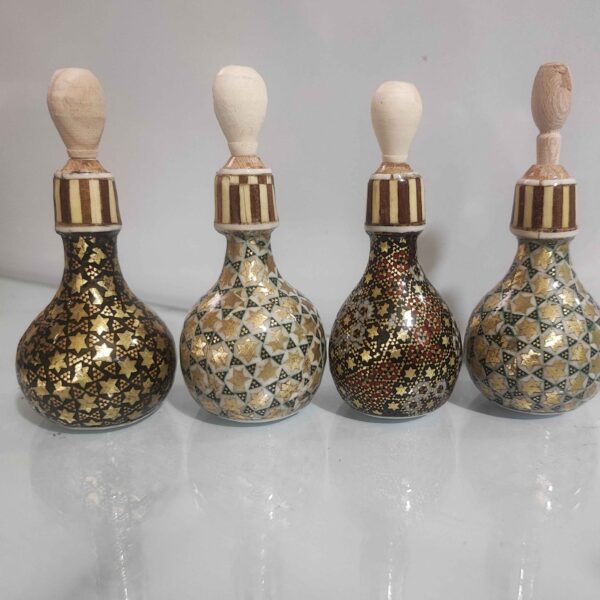 木质波斯 Surma Dani Kohl Khatamkari 收纳器 (x4)