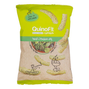 藜麦蔬菜泡芙零食 – 低脂，Quinofit，45 克（10 包）
