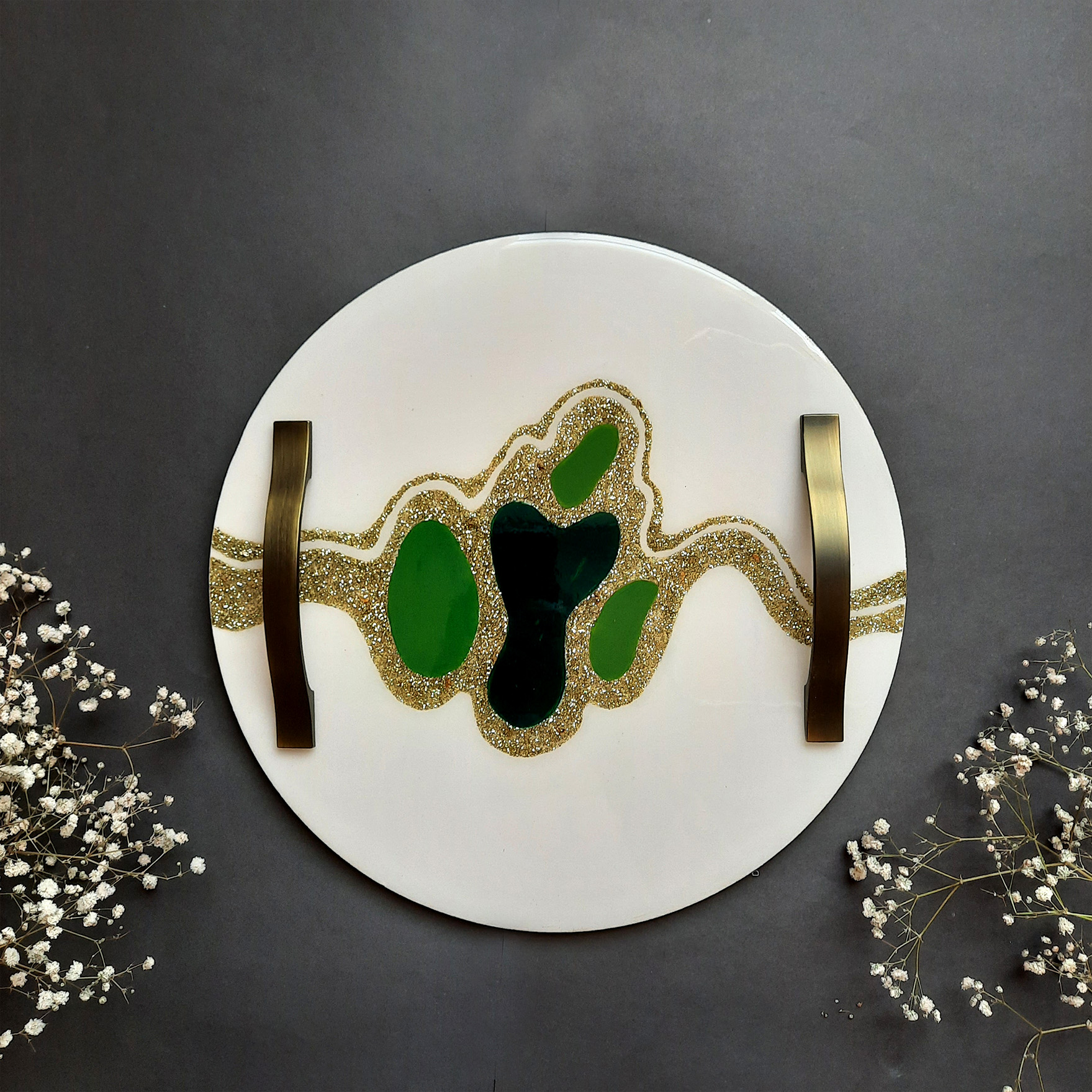 手工树脂托盘套装——白色（2件装）