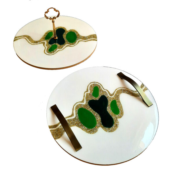 手工树脂托盘套装——白色（2件装）