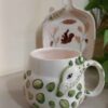 Thumbnail 4: 手工艺术陶瓷杯 – 鹿图案设计