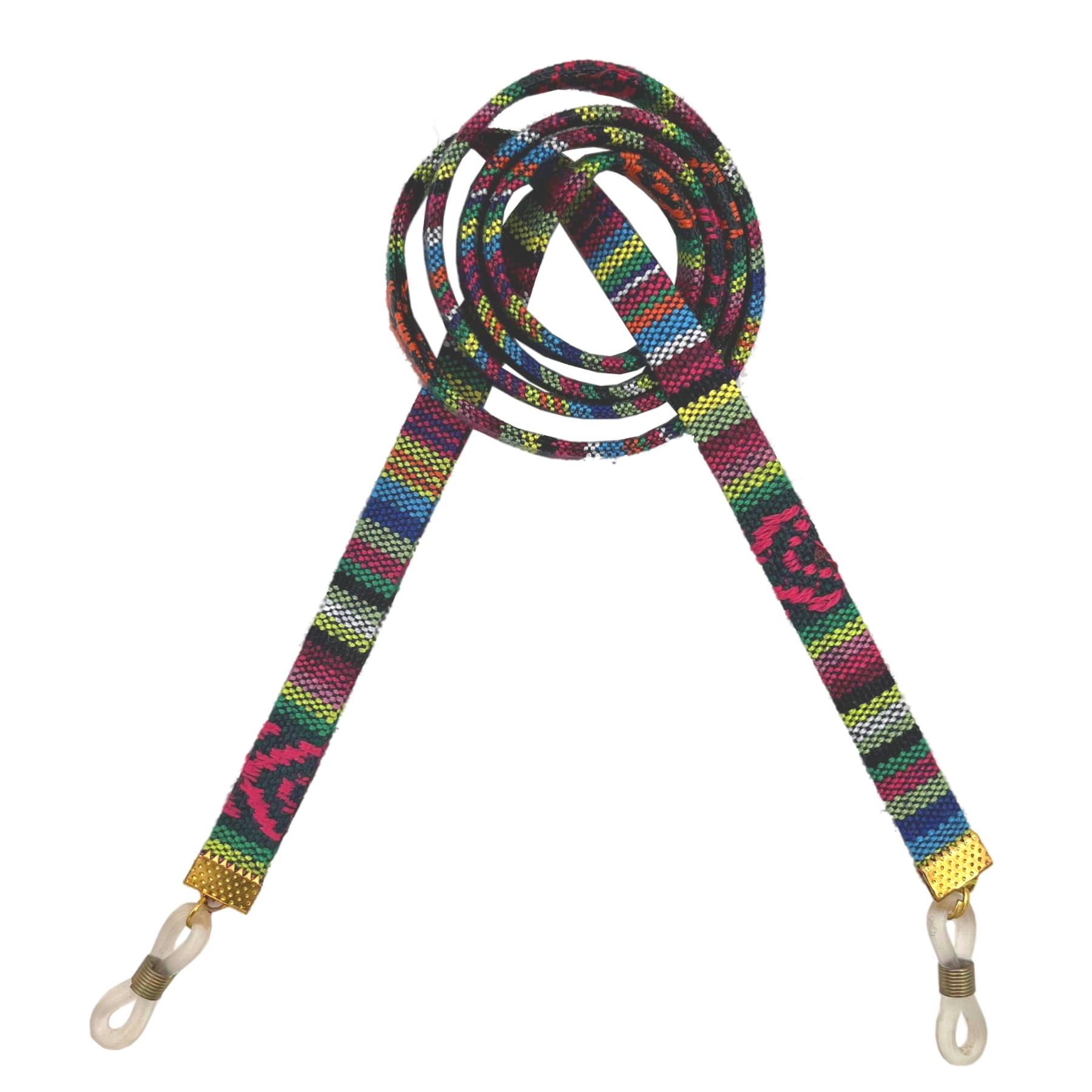 Main image of 手工眼镜挂绳 – 条纹设计