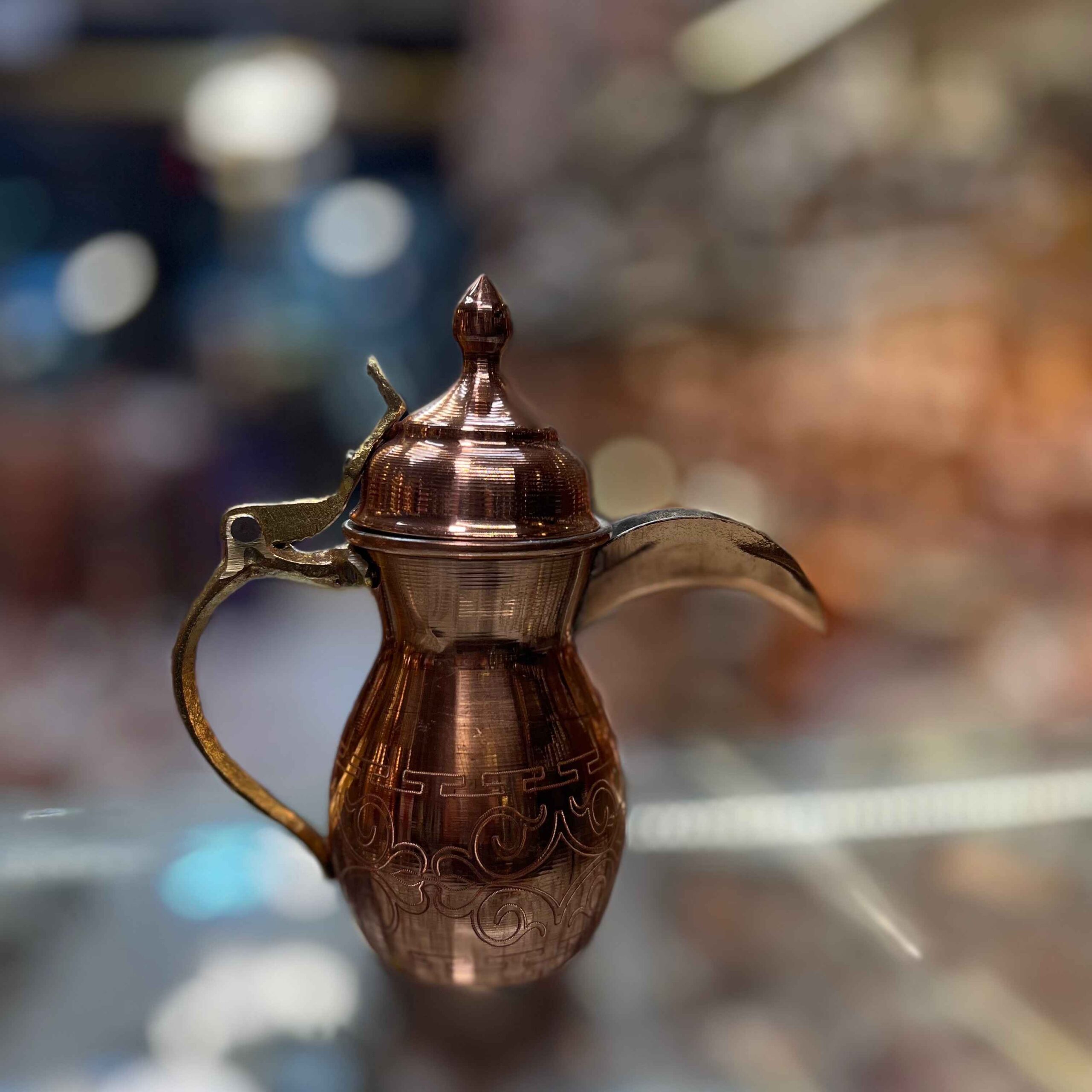 Main image of 铜达拉咖啡壶 – 冲泡卡瓦和阿拉伯咖啡 – Rhymnici款