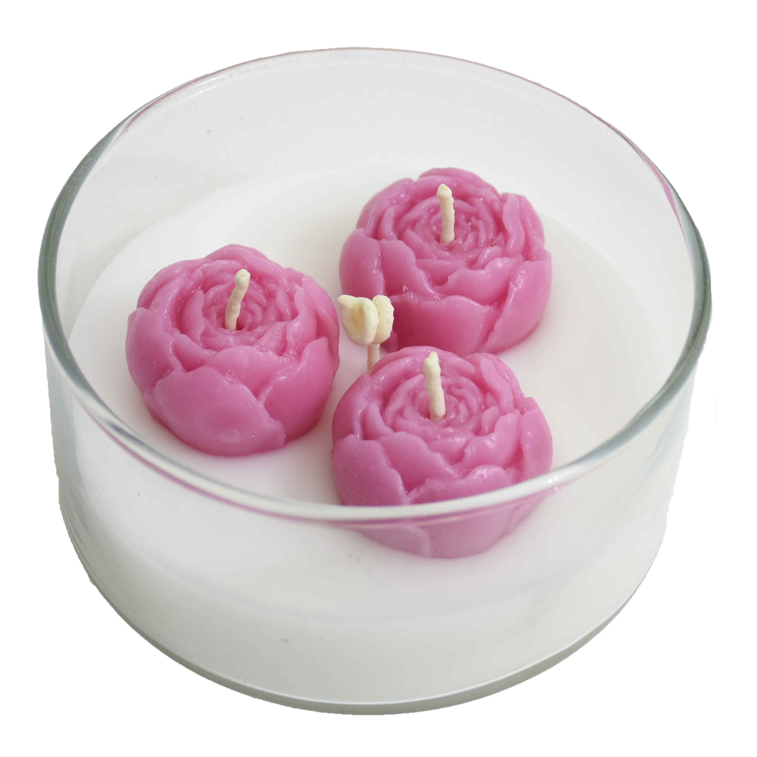 Main image of 粉色玫瑰设计装饰蜡烛罐