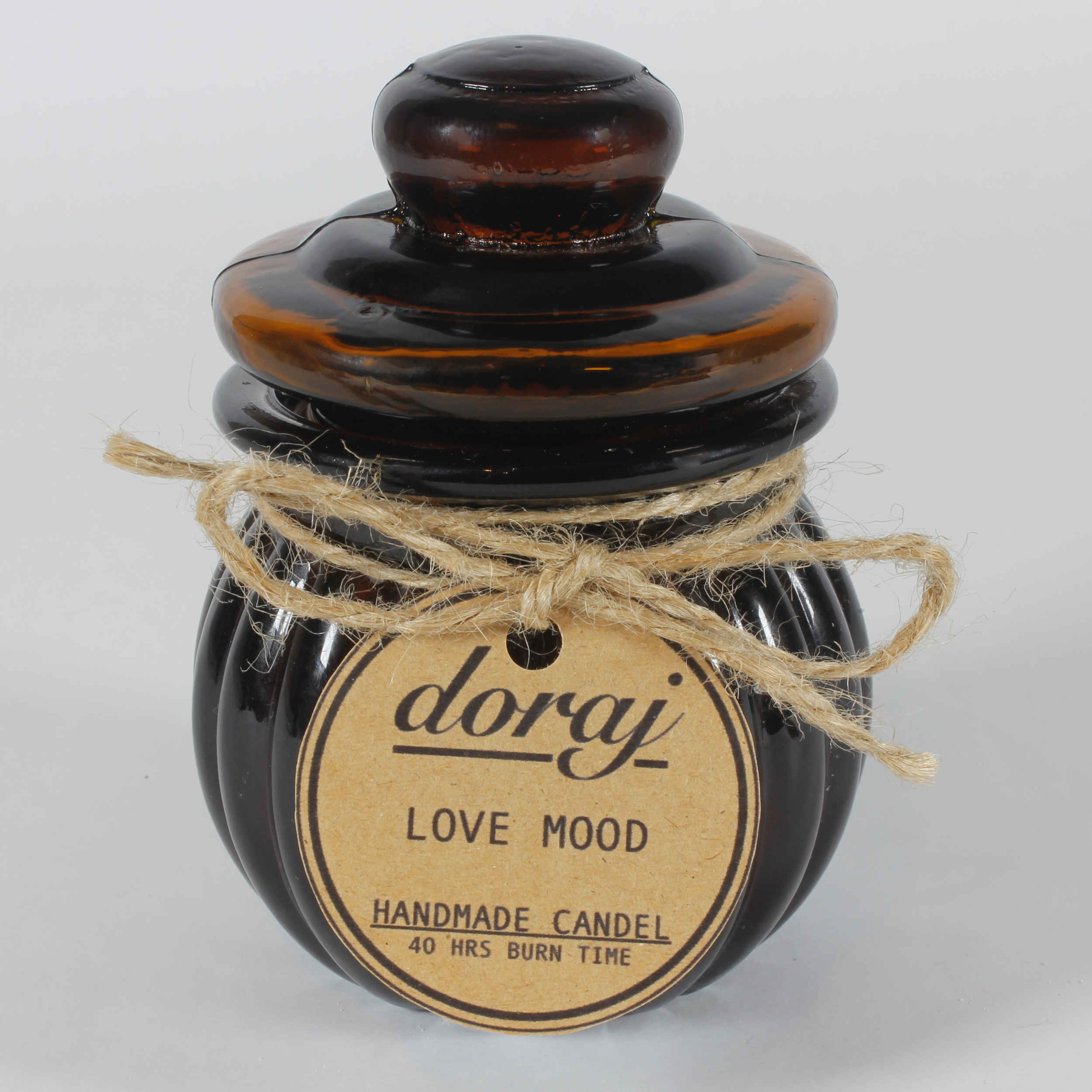 棕色装饰蜡烛罐 – 适合礼品与装饰