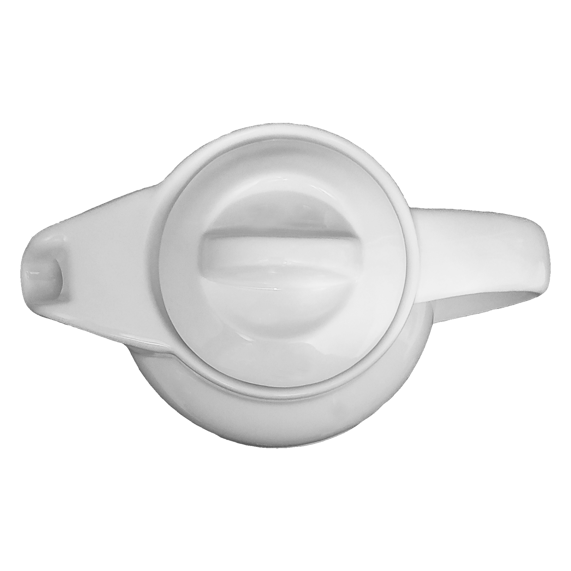 优雅白色瓷质保温茶壶(带加热器)