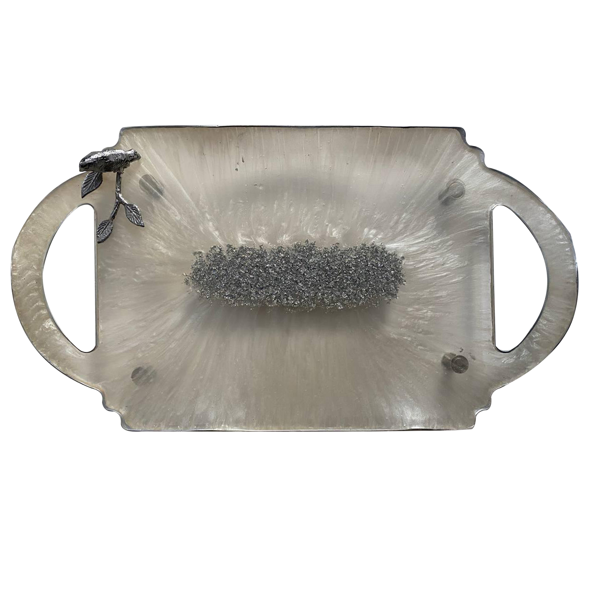 Main image of 优雅手绘树脂托盘——带手柄