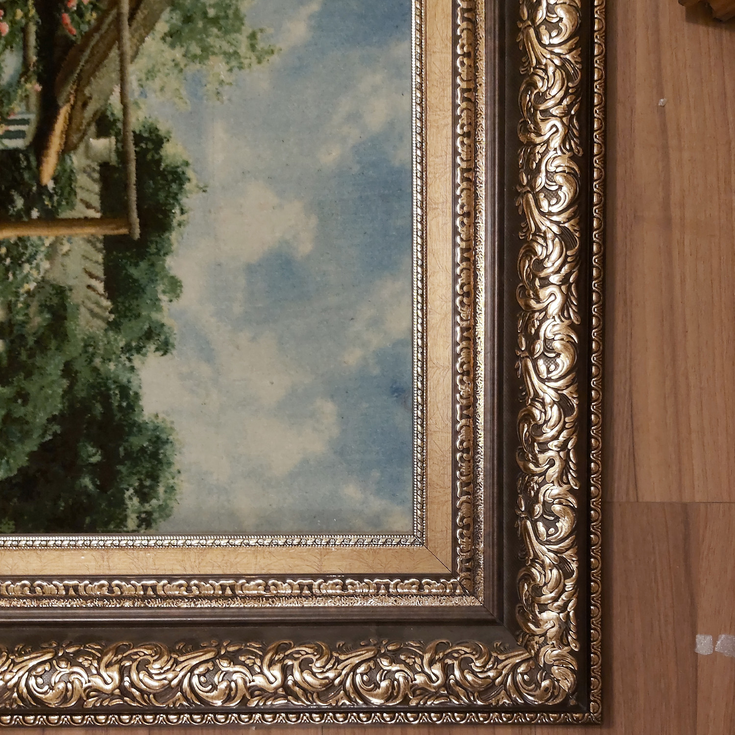 手工打结波斯图案地毯——塔布里兹乡村宁静款