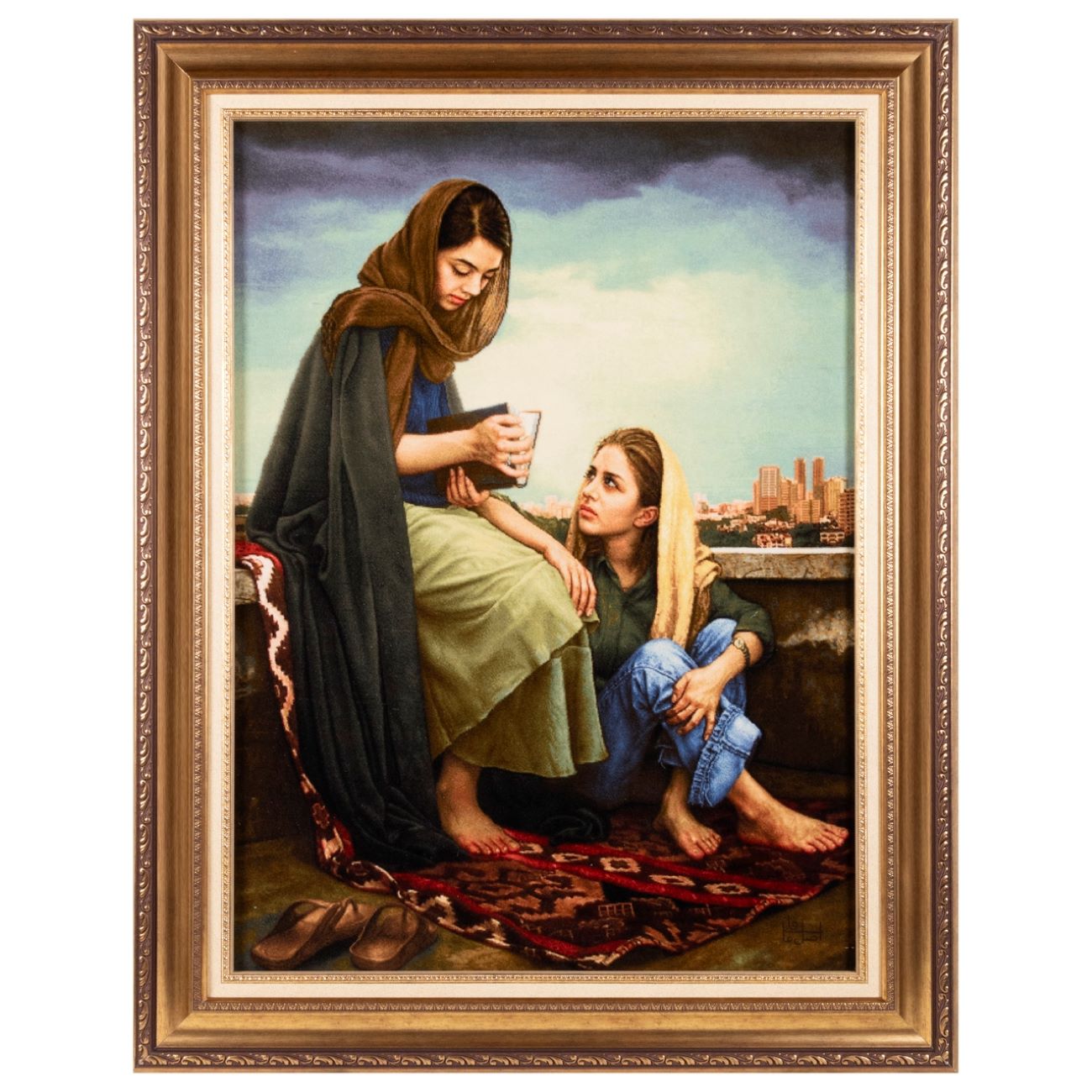 Main image of 手工打结波斯图案地毯——塔布里兹哈菲兹占卜款