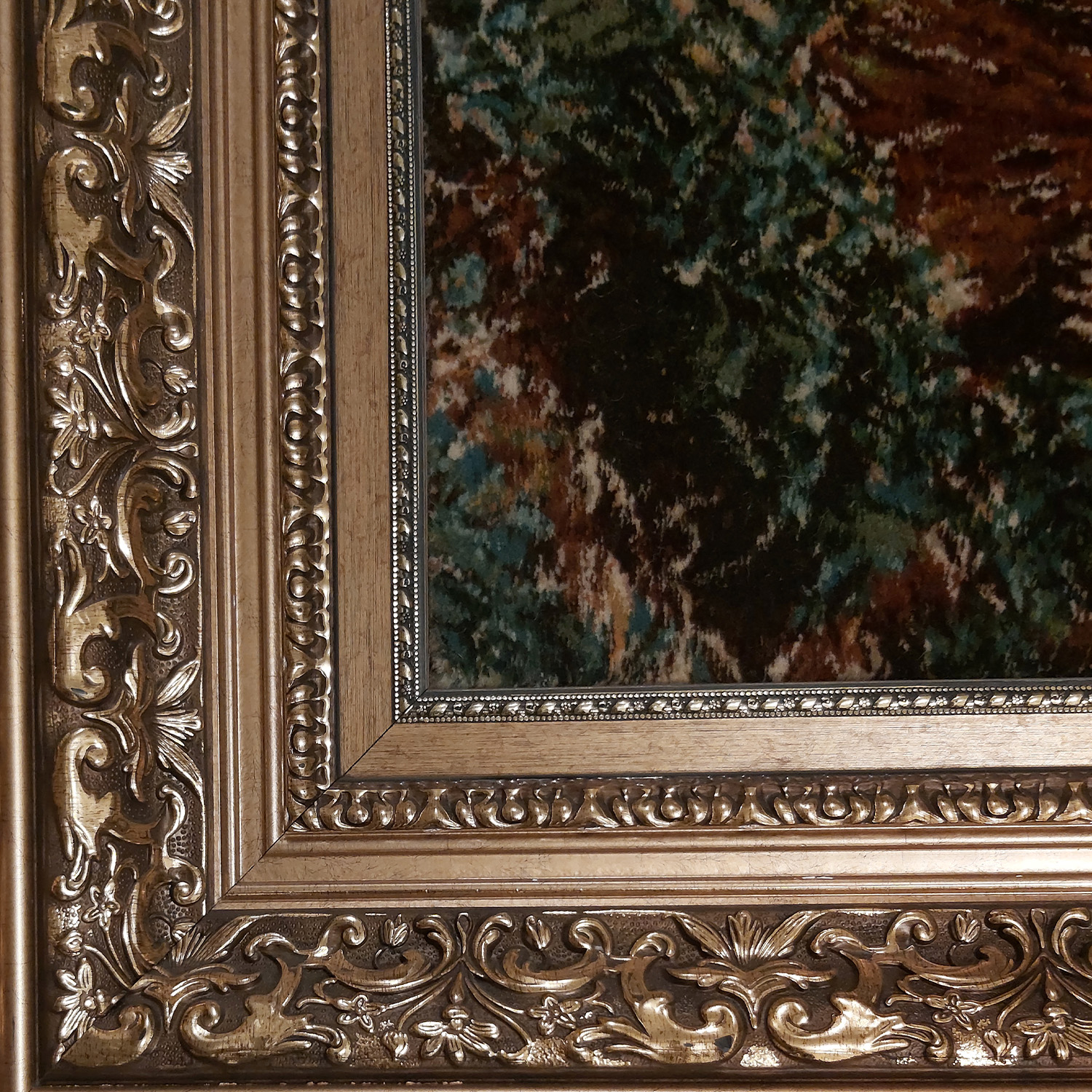 手工打结波斯图案地毯——塔布里兹森林景观款