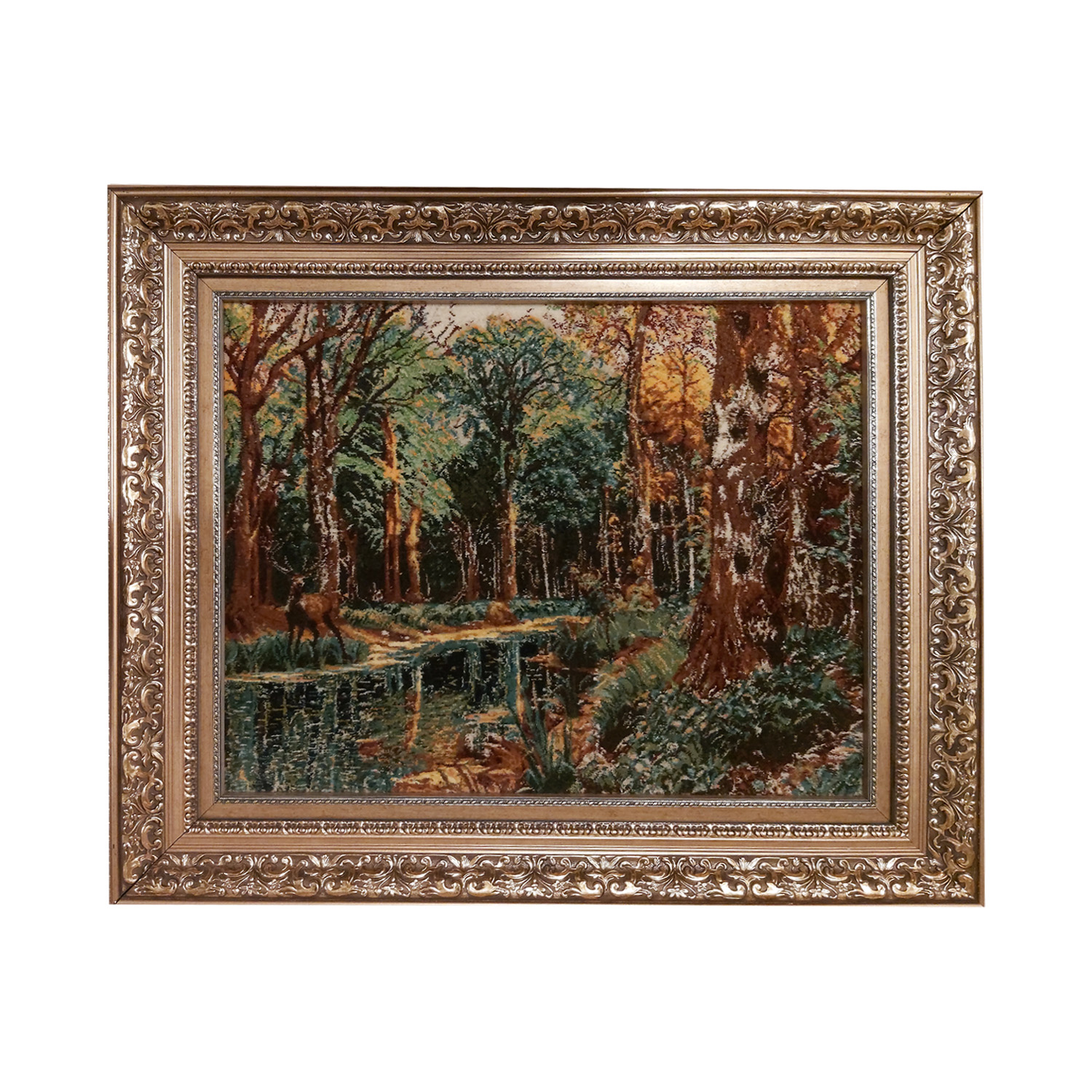 Main image of 手工打结波斯图案地毯——塔布里兹森林景观款