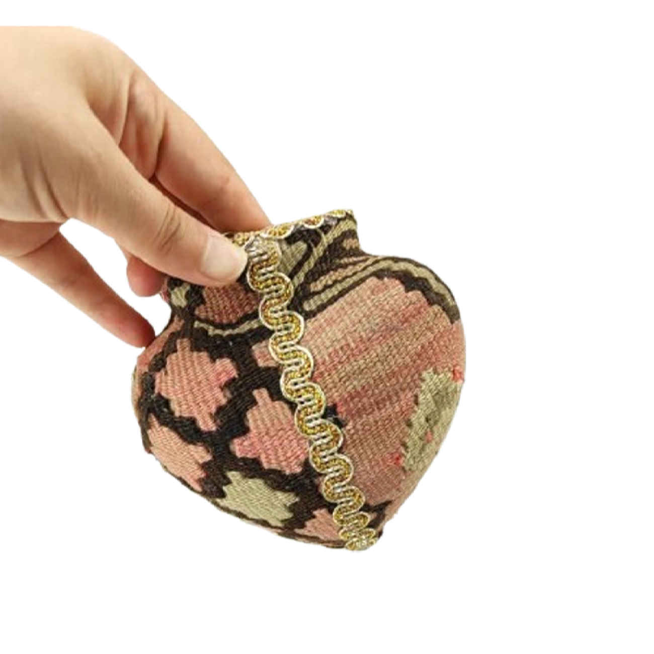 手工陶瓷圆腹花瓶 – 波斯地毯图案(塔布里兹款)