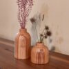 Thumbnail 2: 装饰木质迷你花瓶 – 适合乡村或现代家居 2件套