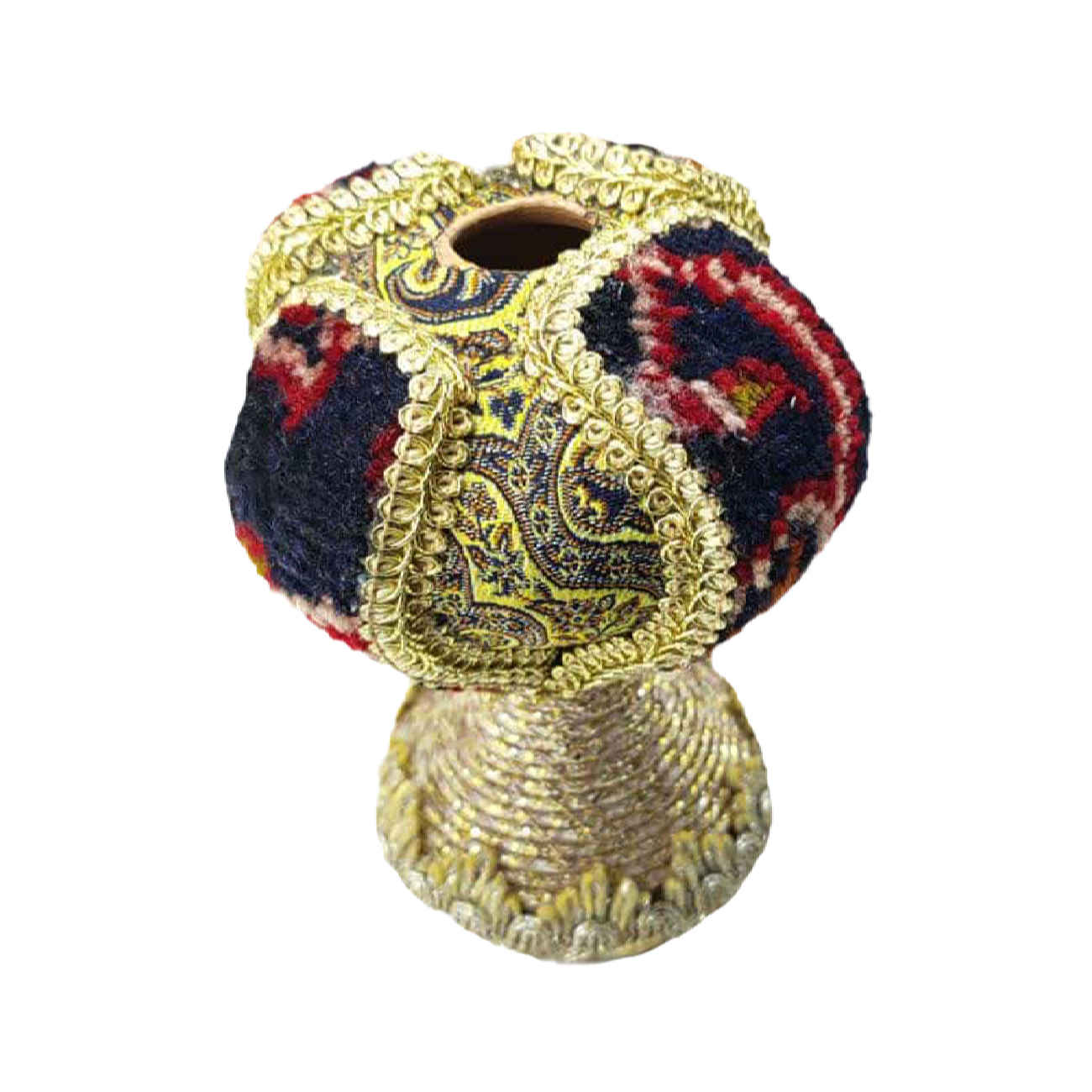 手工陶瓷单枝花瓶 – 波斯地毯灵感设计