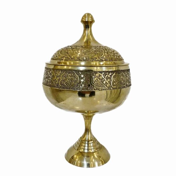 奢华黄铜糖罐——手工盖子