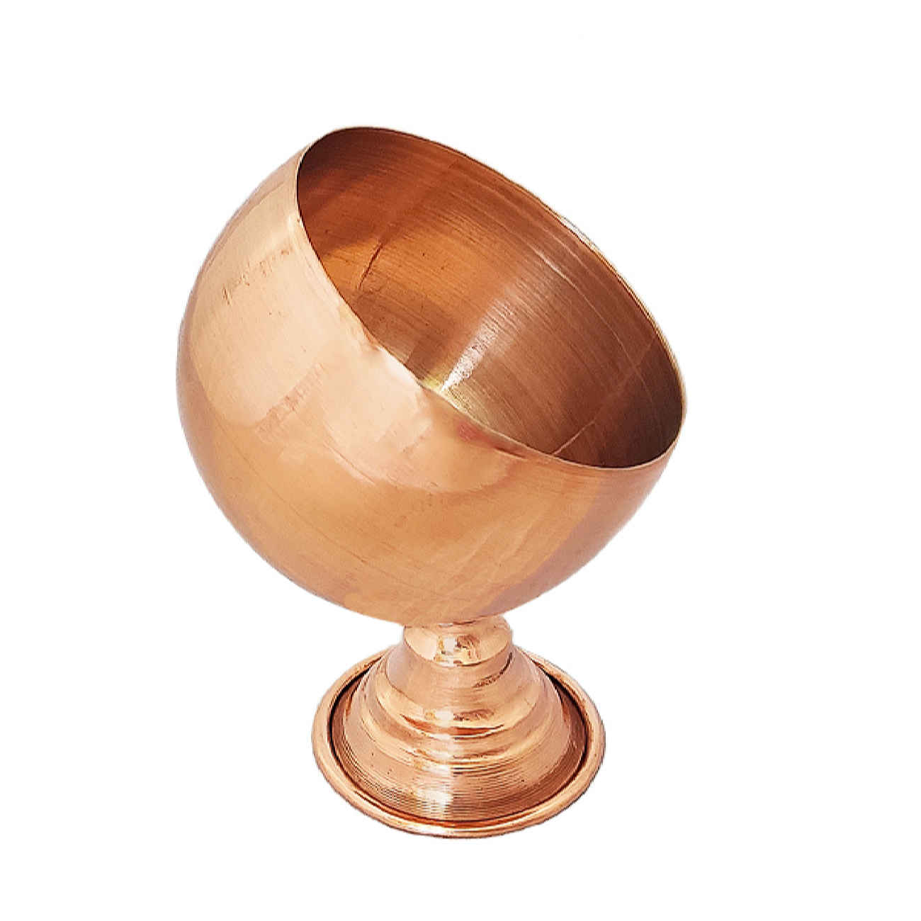 Main image of 波斯锤纹铜碗——带托脚，时尚奢华