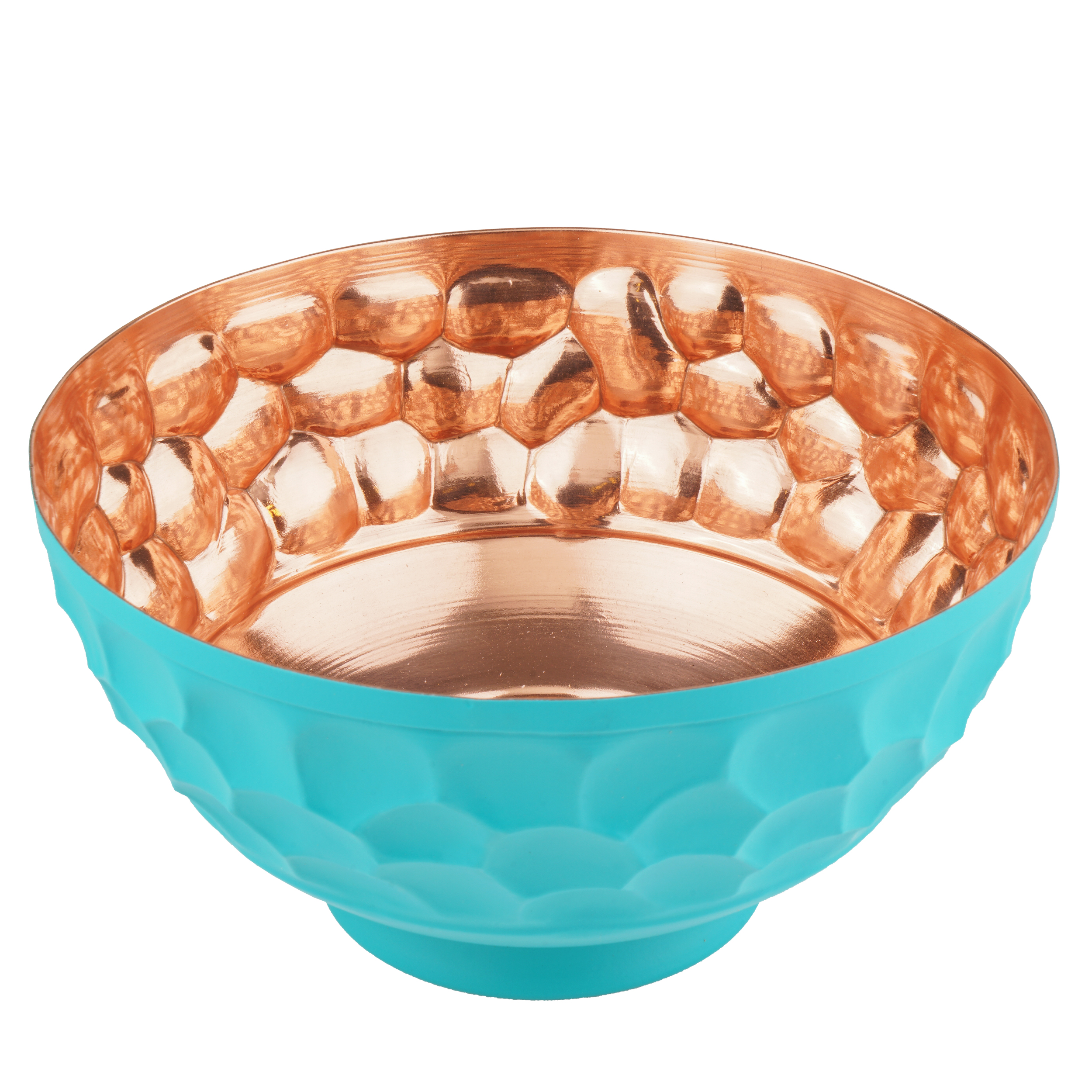 Main image of 波斯手工铜碗——绿松石色