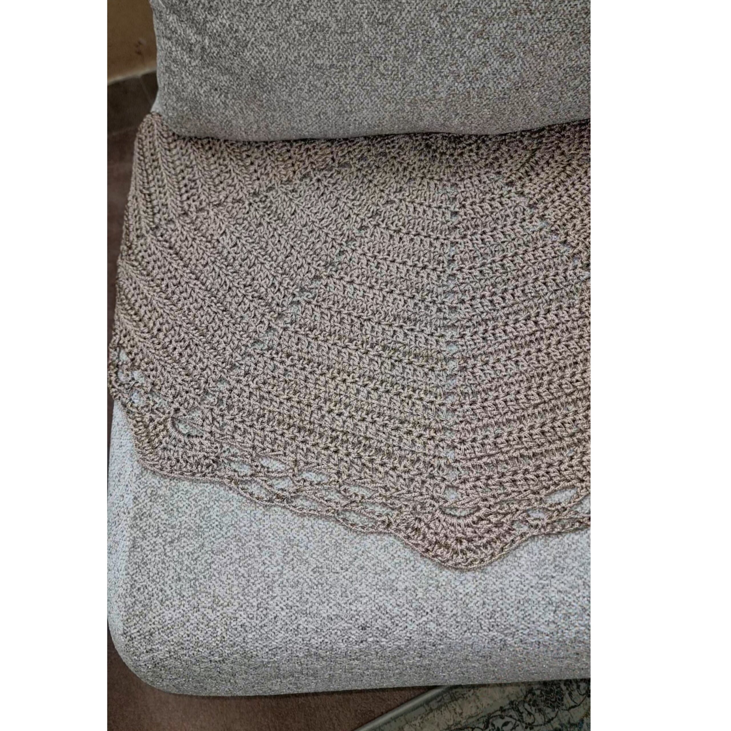 波斯手工编织波西米亚风格地毯——棕色