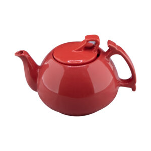 红色奢华瓷质茶壶