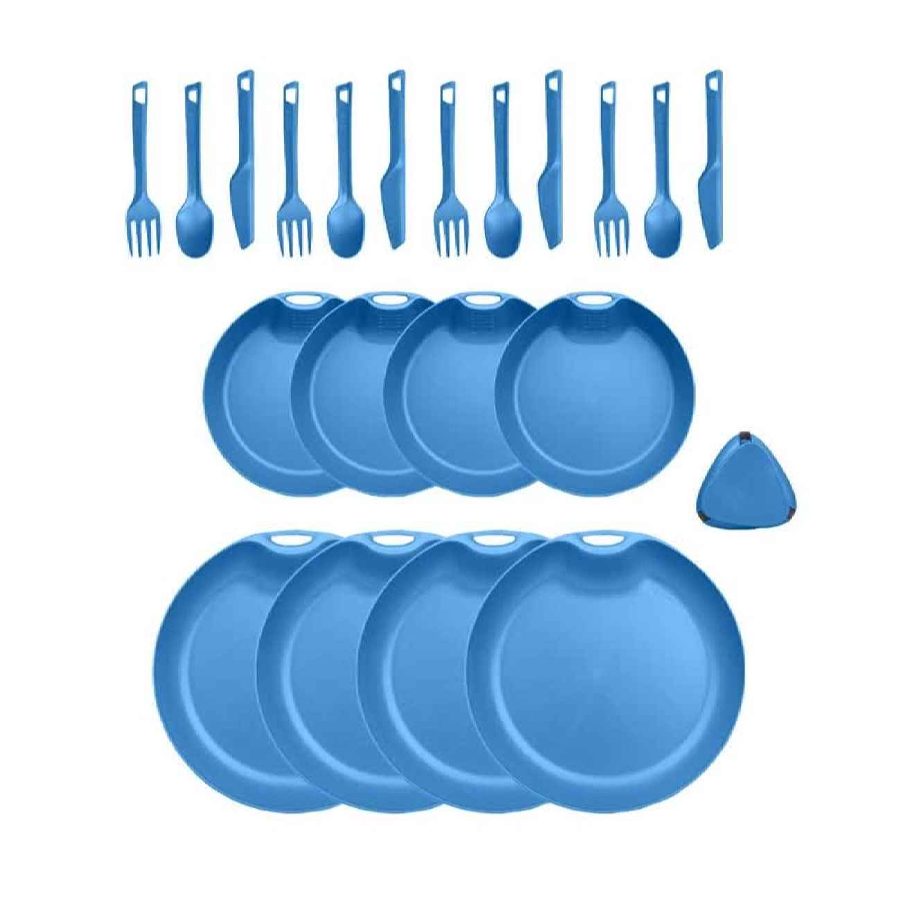 便携露营餐具套装 – 四人份
