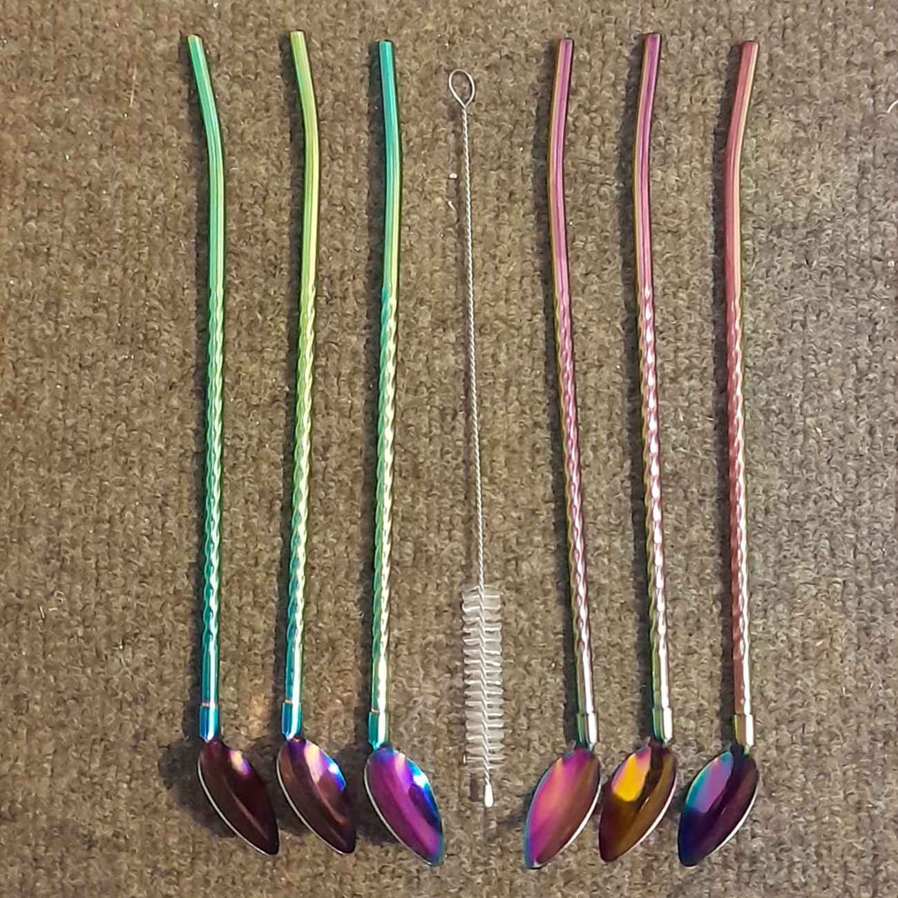 不锈钢酒吧搅拌勺套装 6 件 时尚奢华款