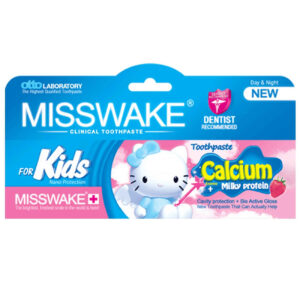 Misswake 草莓儿童牙膏 – 口腔护理，50 毫升（3支装）