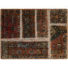 Thumbnail 3: 复古波斯手工打结拼布地毯 棕色