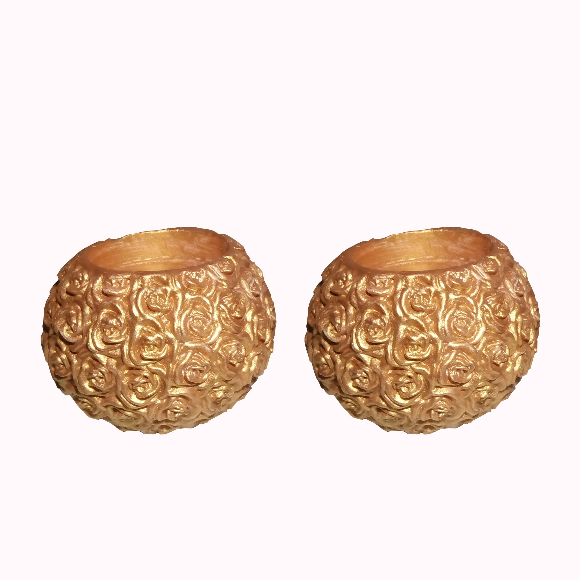 Main image of 艺术树脂香薰——独特家居装饰，花卉设计（2件装）