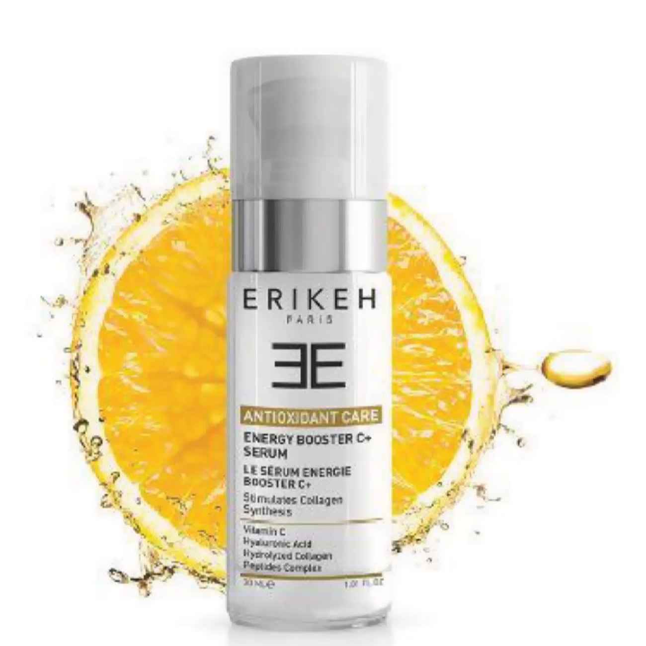 女性面部精华 – 抗氧化护理，含胶原蛋白，Erikeh，适合所有肤质，30毫升