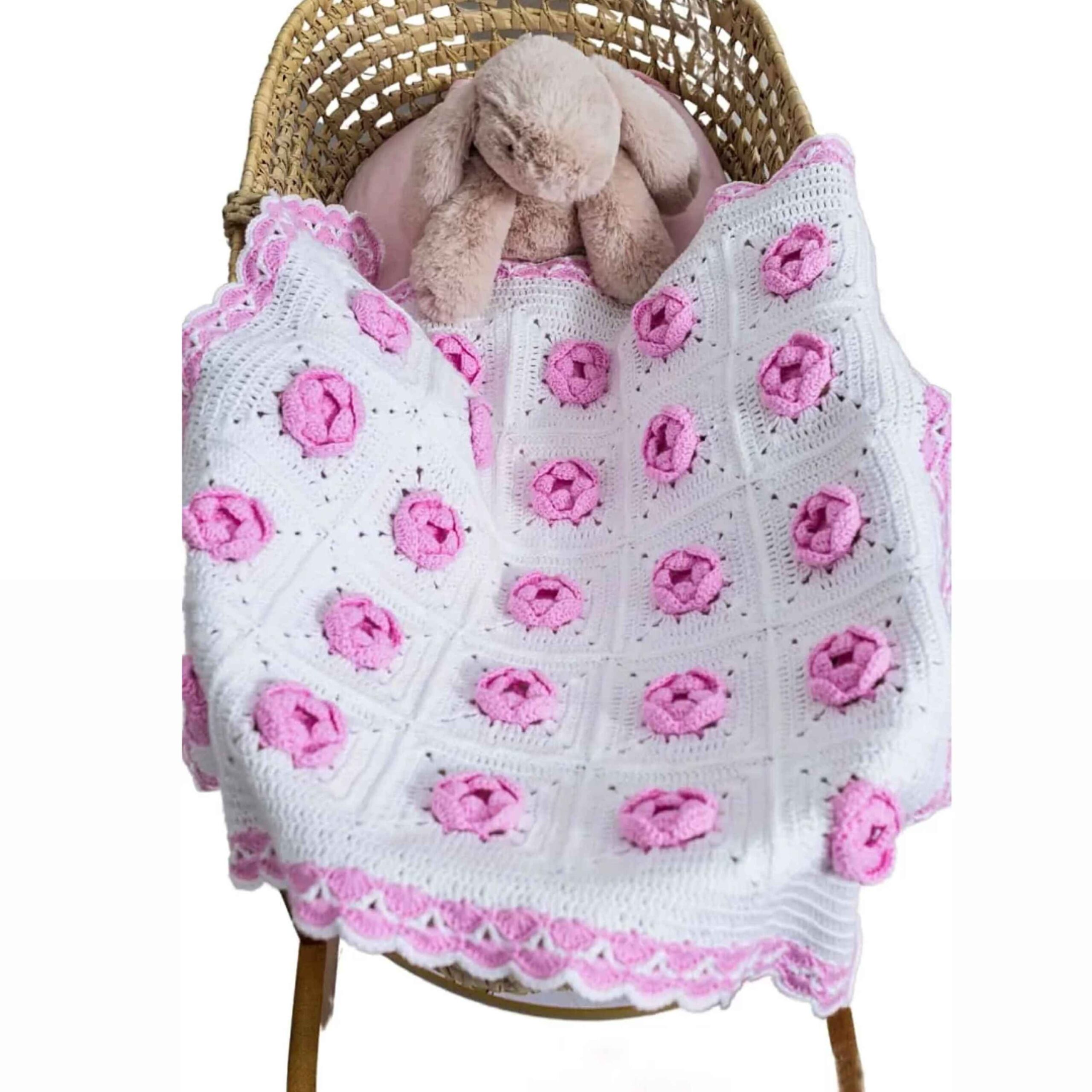 手工钩编婴儿床罩 – 舒适与时尚的完美结合