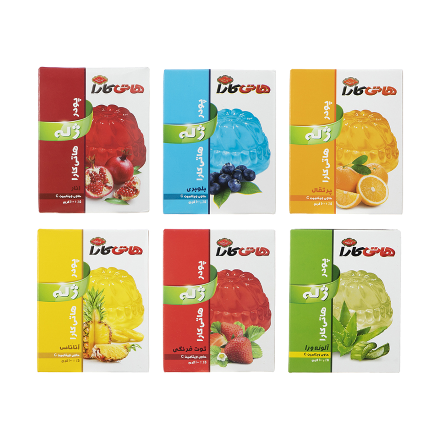 Main image of Hati Kara清真混合果冻粉包，100克（6袋装）