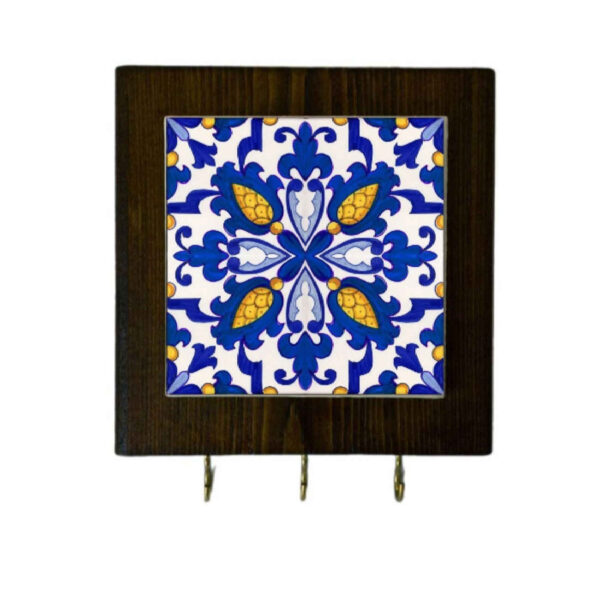 陶瓷墙挂钥匙架——木框设计，钥匙收纳