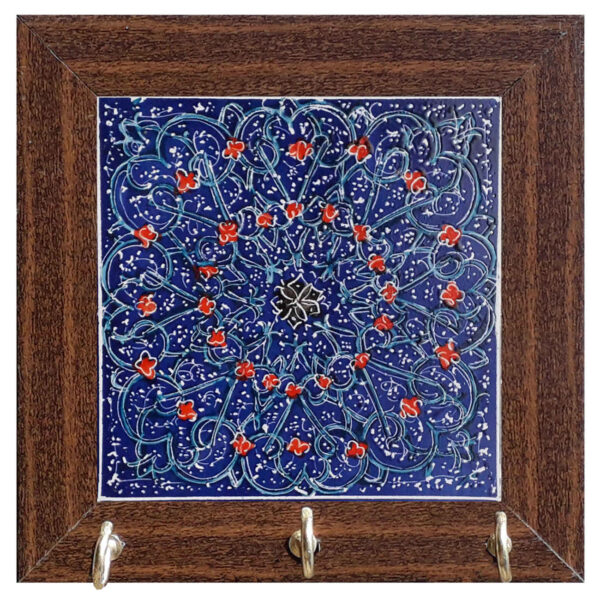 陶瓷墙挂钥匙架——木框设计，打造整洁美观玄关