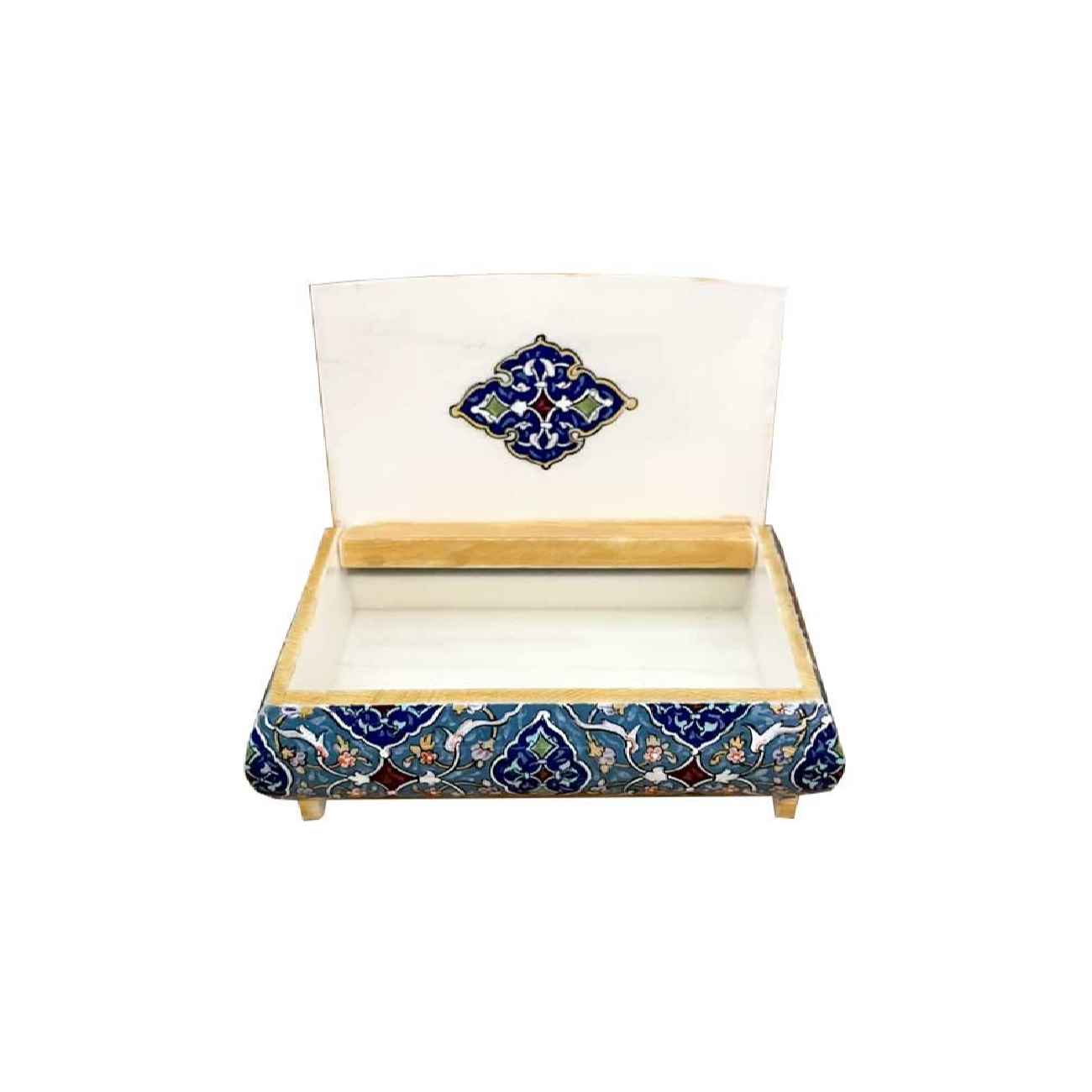 手工骆驼骨首饰盒,几何图案设计