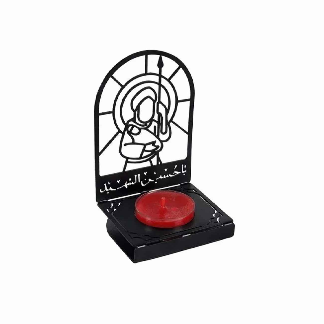 Main image of 伊斯兰金属烛台 – “Imam Hussein” 款