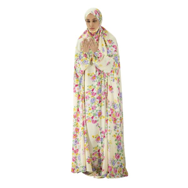 女士伊斯兰礼拜罩袍 – 带袖祷告披风