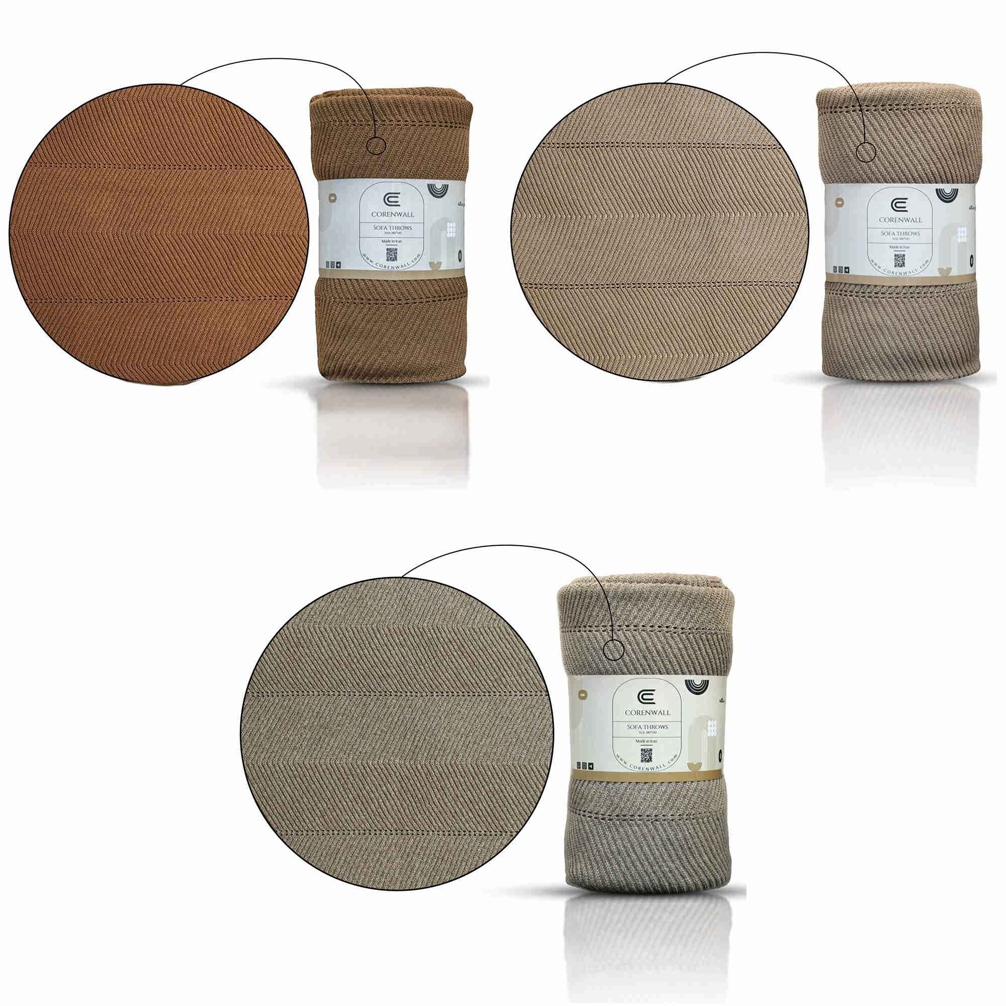 客厅针织沙发毯 – 时尚舒适