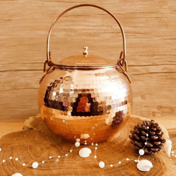 波斯铜 Abgoosht 锅带盖 – 烹饪用，9114型号