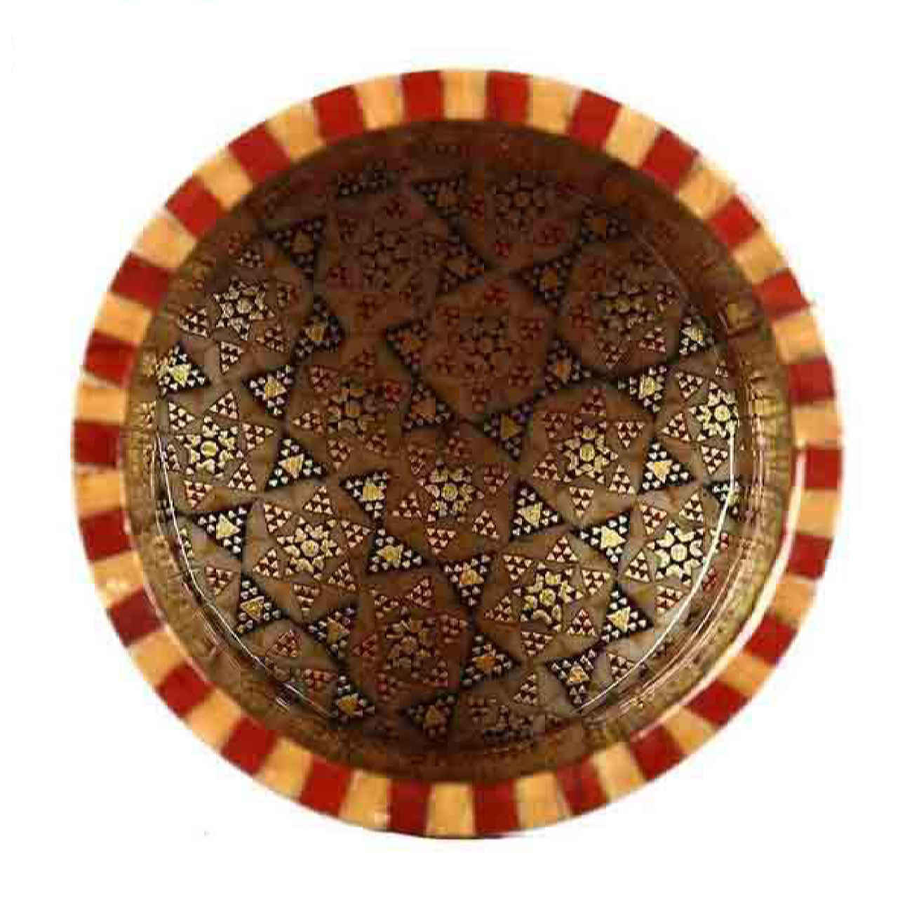 精工打造 – 波斯 Khatam Kari 木质桌面笔筒