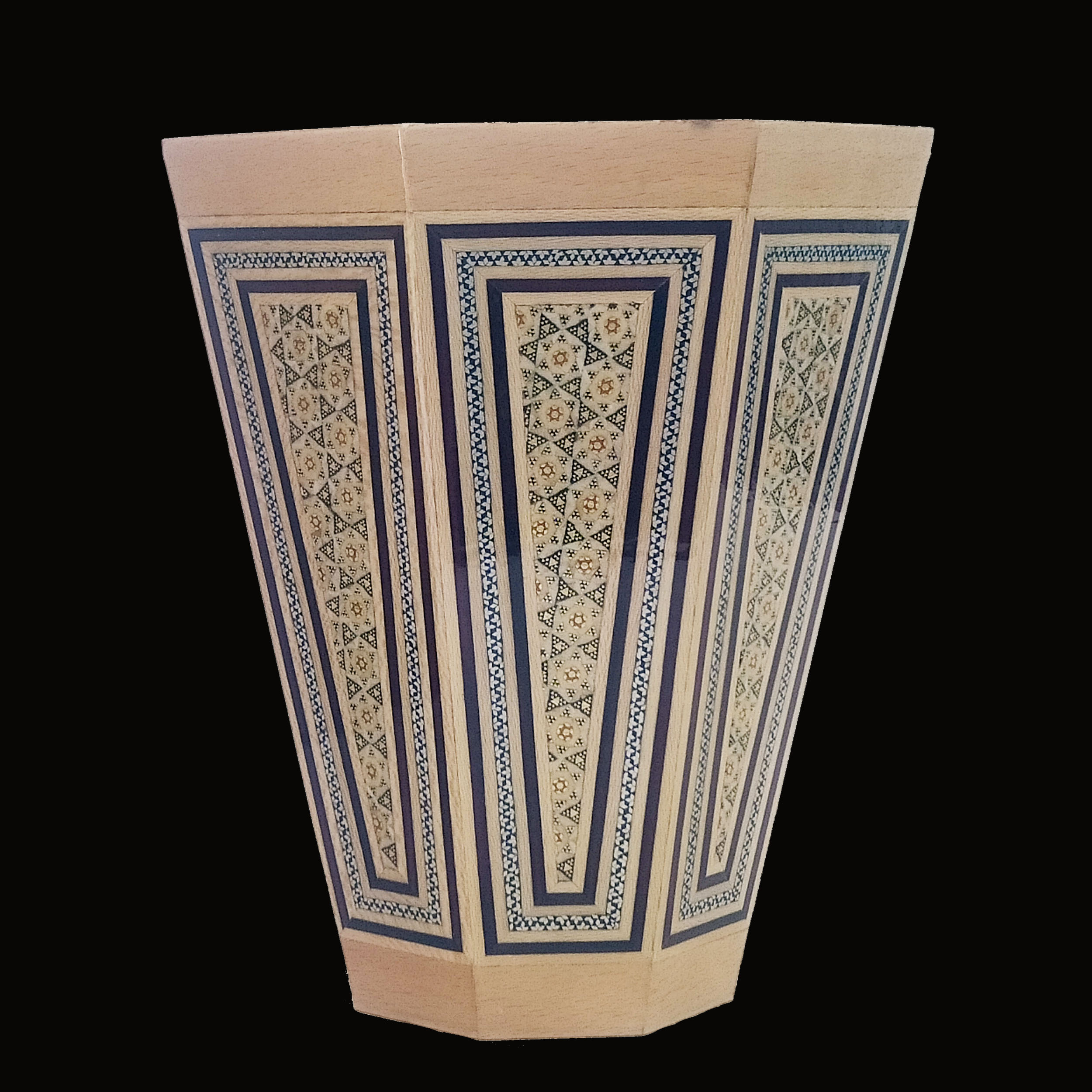 波斯Khatamkari工艺垃圾桶——艺术与文化爱好者必备