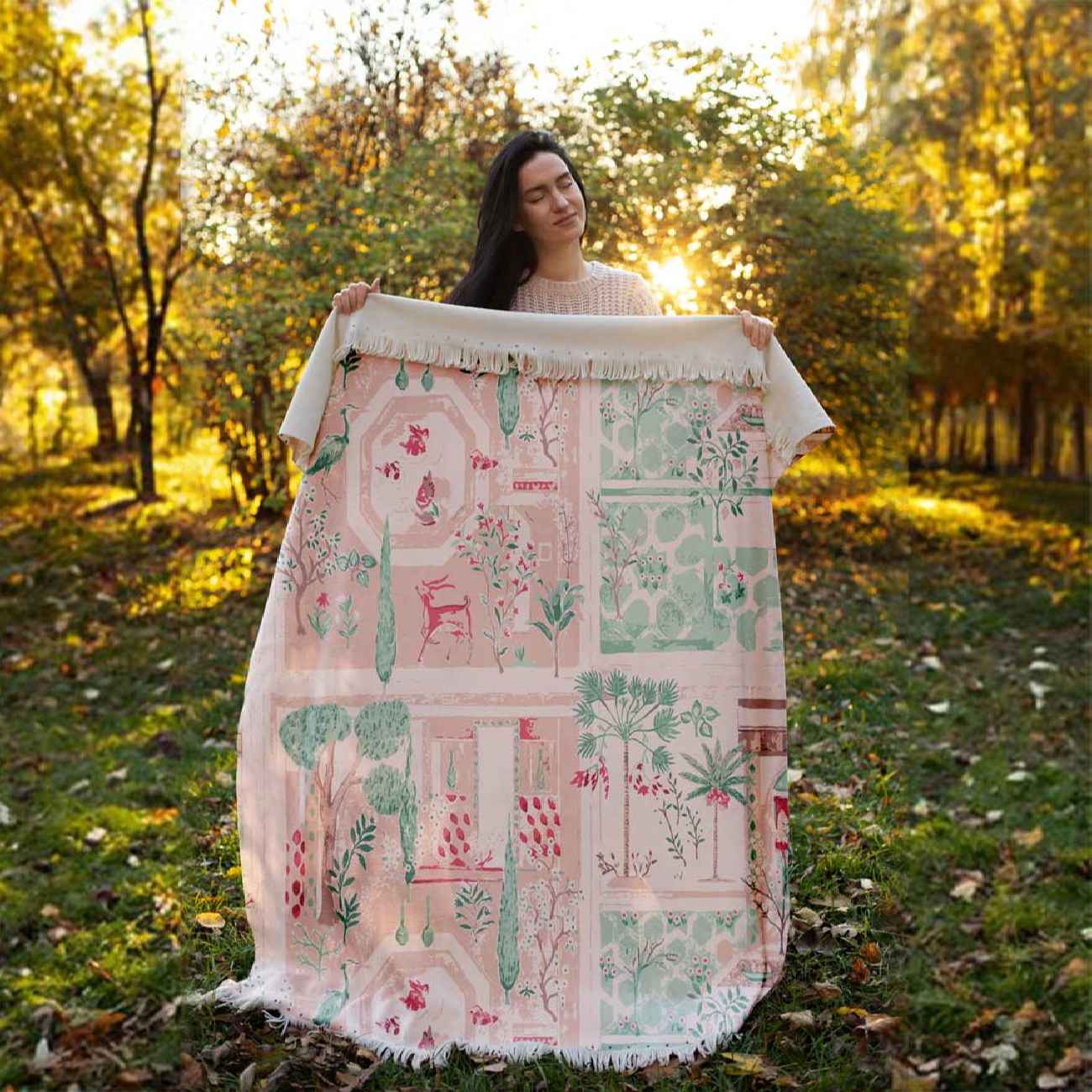 沙发毯 – 梦幻城市设计,适合电影之夜与放松